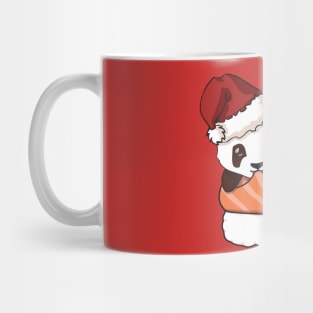 Panda Salmon Sushi Christmas Mug